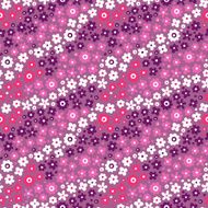 Seamless pattern with simple flowers