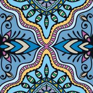 Vector geometric pattern with seamless texture Tribal ethnic ornament N12