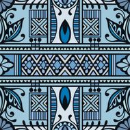 Vector geometric pattern with seamless texture Tribal ethnic ornament N14