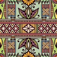 Vector geometric pattern with seamless texture Tribal ethnic ornament N15