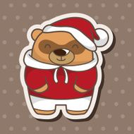 animal bear winter cartoon theme elements N7