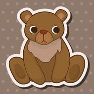 animal bear cartoon theme elements N22