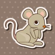 animal mouse cartoon theme elements N25