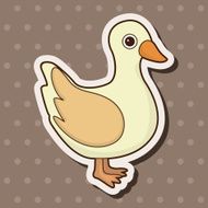 animal duck cartoon theme elements N9