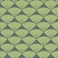 Simple fan pattern Based on Traditional Japanese Embroidery Abstract