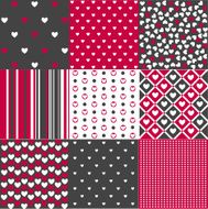 Seamless patterns Valentine's Day N8