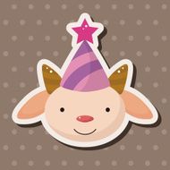 animal goat cartoon theme elements N7