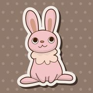 animal rabbit cartoon theme elements N44