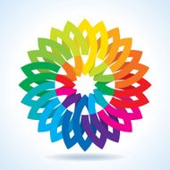 Color flower wheel
