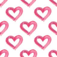 Watercolor hand drawn heart N9