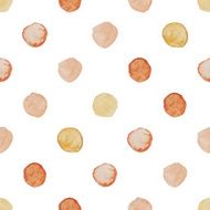 Watercolour polka dot seamless pattern N21