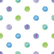 Watercolour polka dot seamless pattern N22