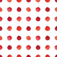 Watercolour polka dot seamless pattern N25