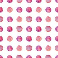 Watercolour polka dot seamless pattern N27