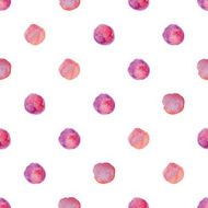 Watercolour polka dot seamless pattern N28