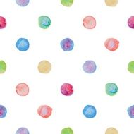 Watercolour polka dot seamless pattern N29