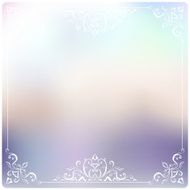 Set of Beautiful vintage pattern on unfocused colorful background N4