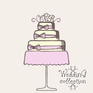 Wedding collection Design elements Vector illustration