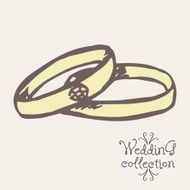 Wedding collection Design elements Vector illustration N2