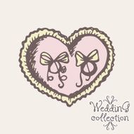Wedding collection Design elements Vector illustration N3