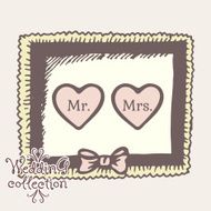 Wedding collection Design elements Vector illustration N4