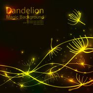 Party design template with Dandelions