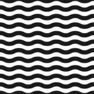 Seamless black and white wave pattern