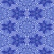 Seamless kaleidoscope texture or pattern in blue 3