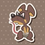 animal mouse cartoon theme elements N26