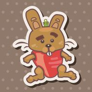 animal rabbit cartoon theme elements N46