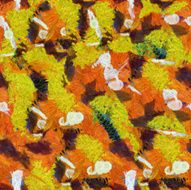 Yellow orange white abstract seamless pattern oil strokes texture painting