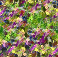 Green lilac abstract seamless pattern oil strokes texture painting