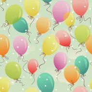 seamless colorful balloons floating N2