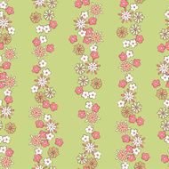 light background romantic floral seamless pattern N6
