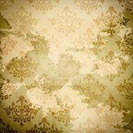 Vintage paper with damask patterns