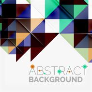 Abstract geometric background Modern overlapping triangles N618