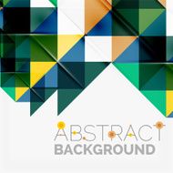 Abstract geometric background Modern overlapping triangles N621