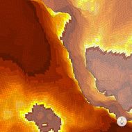 Abstract landscape background Mosaic vector illustration N2