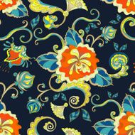 tropical red floral pattern seamless background N2
