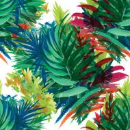 Watercolor seamless pattern with grass Hand painting N6