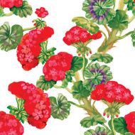 Floral seamless wallpaper in watercolor style N13