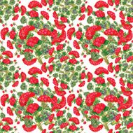 Floral seamless wallpaper in watercolor style N16