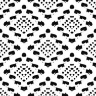 Hand drawn painted seamless pattern Vector illustration N72