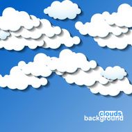 Clouds background Vector illustration Eps 10 N3