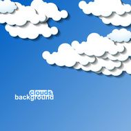 Clouds background Vector illustration Eps 10 N4