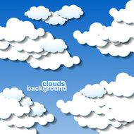 Clouds background Vector illustration Eps 10 N5