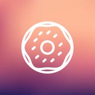 Crispy cookies thin line icon N2