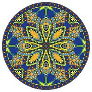 decorative design of circle dish template round geometric patte N3