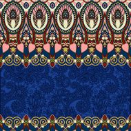 ultramarine ornamental floral folkloric background for invitatio