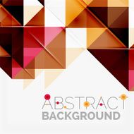 Abstract geometric background Modern overlapping triangles N639